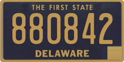 DE license plate 880842