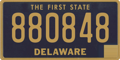 DE license plate 880848