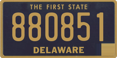DE license plate 880851