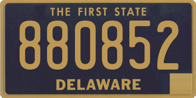 DE license plate 880852