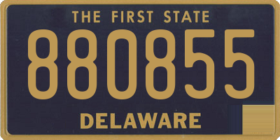 DE license plate 880855