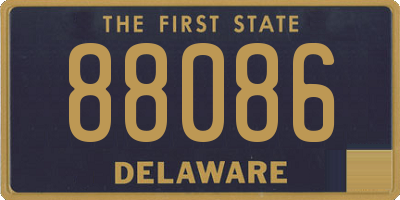 DE license plate 88086