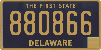 DE license plate 880866