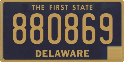 DE license plate 880869