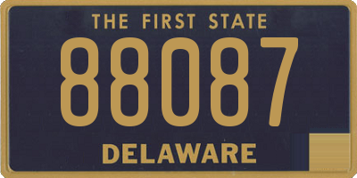 DE license plate 88087