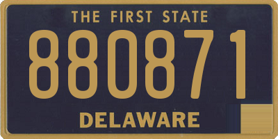 DE license plate 880871