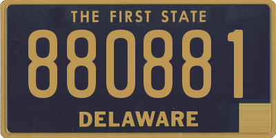 DE license plate 880881
