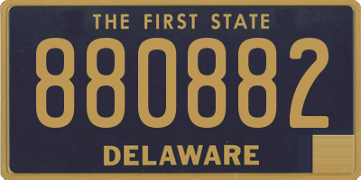 DE license plate 880882