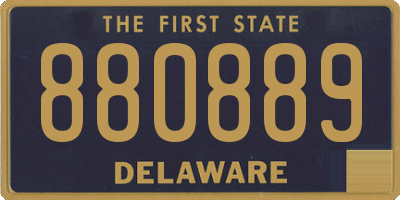 DE license plate 880889