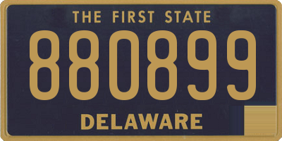 DE license plate 880899