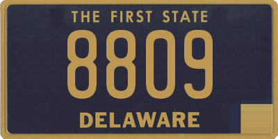 DE license plate 8809