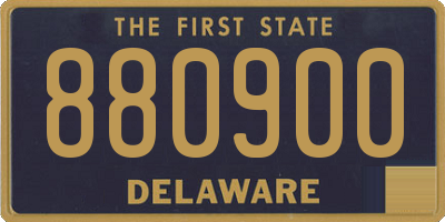 DE license plate 880900