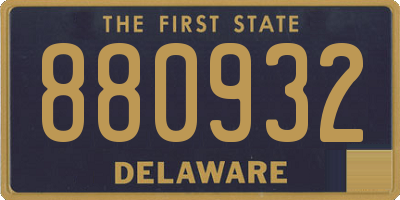 DE license plate 880932