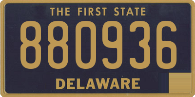 DE license plate 880936