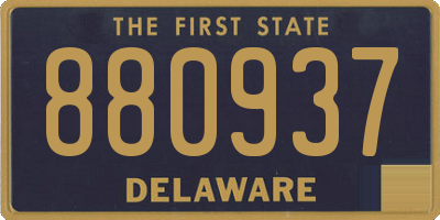DE license plate 880937
