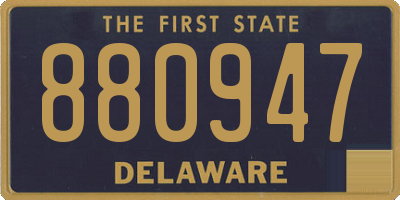 DE license plate 880947