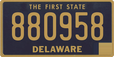 DE license plate 880958