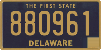 DE license plate 880961