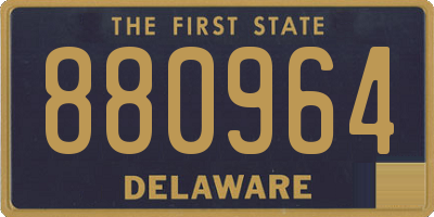 DE license plate 880964