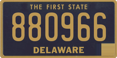 DE license plate 880966