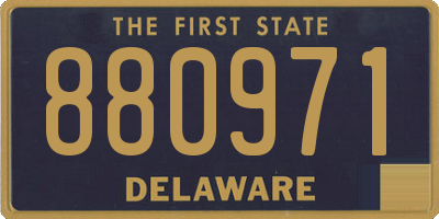 DE license plate 880971