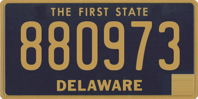 DE license plate 880973