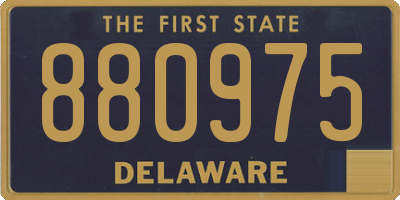 DE license plate 880975