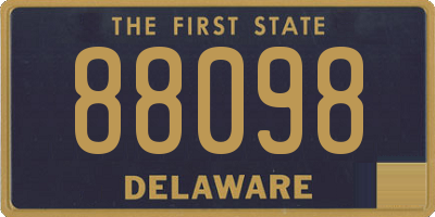 DE license plate 88098