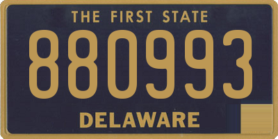 DE license plate 880993
