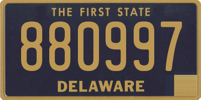 DE license plate 880997