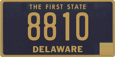 DE license plate 8810