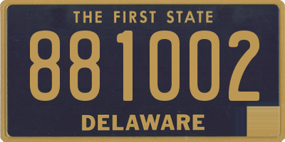DE license plate 881002