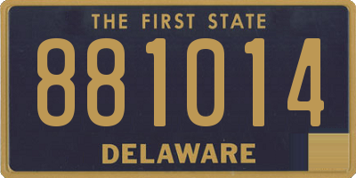 DE license plate 881014