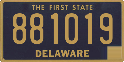 DE license plate 881019