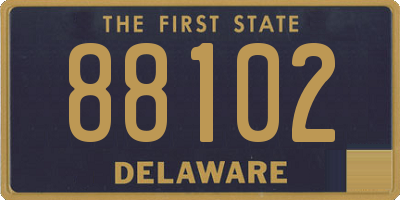 DE license plate 88102