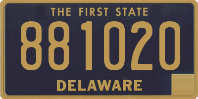 DE license plate 881020