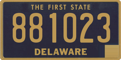 DE license plate 881023