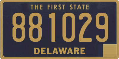 DE license plate 881029