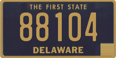 DE license plate 88104