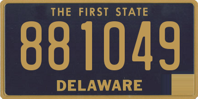 DE license plate 881049
