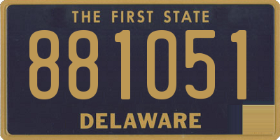 DE license plate 881051