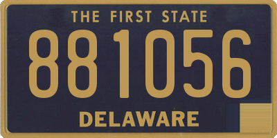 DE license plate 881056