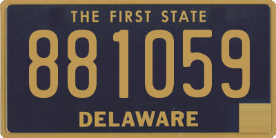 DE license plate 881059