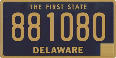 DE license plate 881080