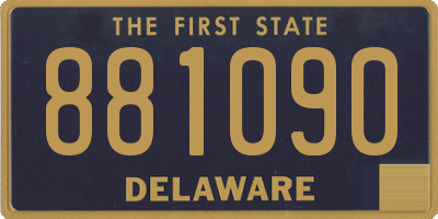 DE license plate 881090