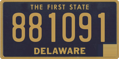 DE license plate 881091