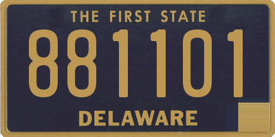DE license plate 881101
