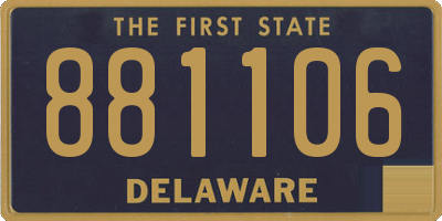 DE license plate 881106