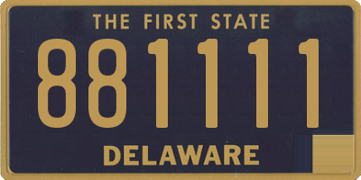 DE license plate 881111