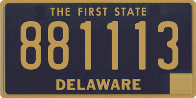 DE license plate 881113